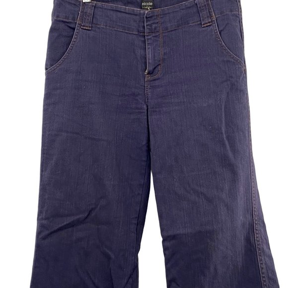 NICOLE BY NICOLE MILLER STRETCH JEANS NAVY WOMENS SIZE 8 - Picture 5 of 6